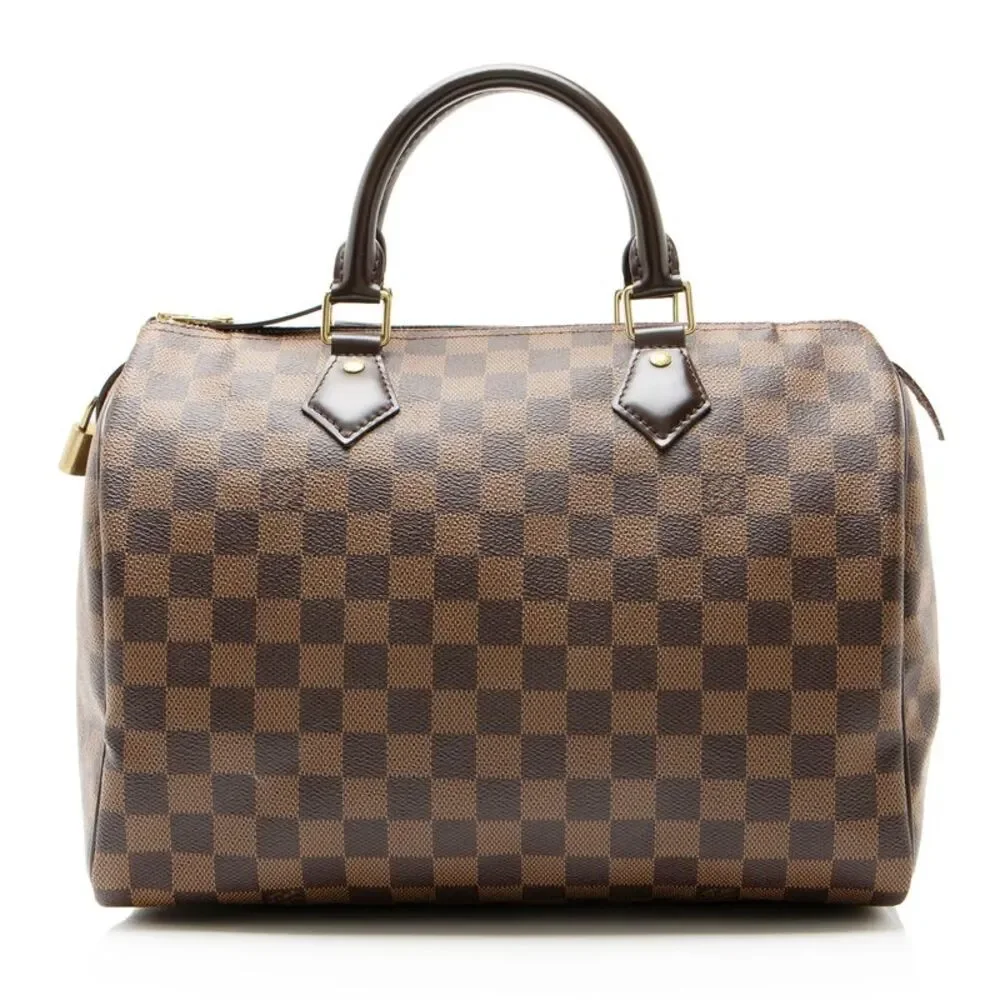 Louis Vuitton Damier Ebene Speedy 30 Satchel